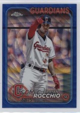 2024 Topps Chrome Blue Wave Refractor 62/75 Brayan Rocchio #113 1g1q