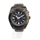 Seiko 5M65-0AB0 Kinetic GMT Automatic Watch Unisex Black Dial Stainless Steel