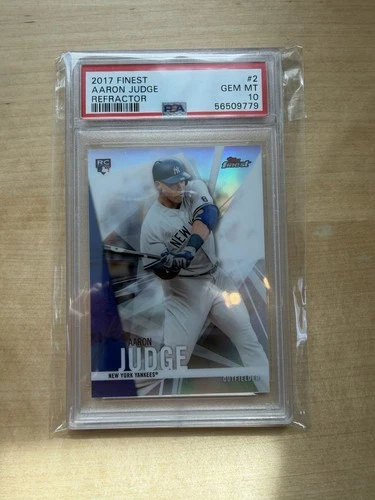 Aaron Judge 2017 Topps Finest Rookie Refractor #2 PSA 10