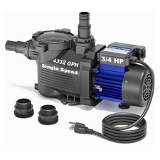 AQUASTRONG Above Ground Pool Pump Self Priming High Flow