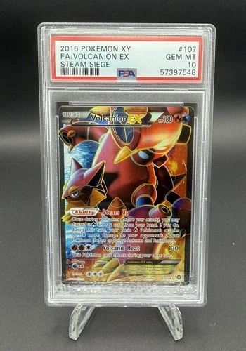 2016 POKEMON STEAM SIEGE VOLCANION EX #107 PSA 10 GEM MINT #127214695