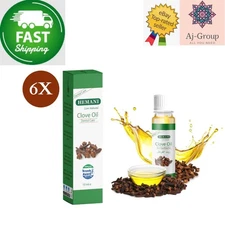 6 Pack X HEMANI Clove OIL 10 ml 100% Natural Full Package ⭐FAST SHIPPING⭐