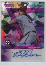 2024 Leaf Vivid Auto Purple Crystals /2 Ben Hess #BA-BH2 Auto 8d2