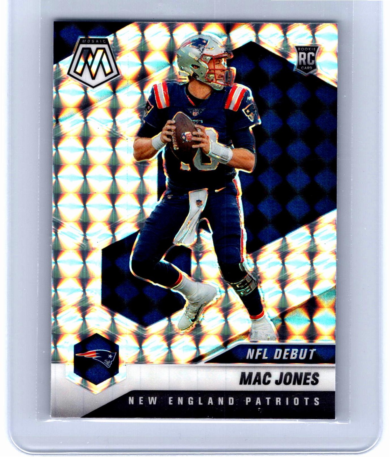 2021 Panini Mosaic #245 Mac Jones Prizm Silver