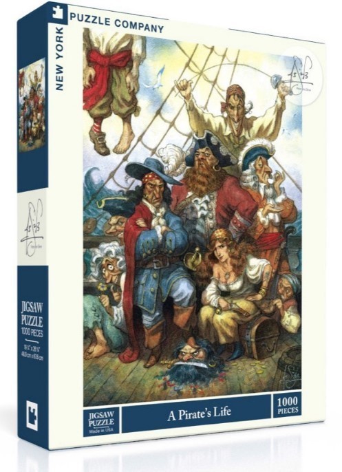 Puzzle 1000 pièces New York Puzzle Company - A Pirate's Life par Peter de Sève