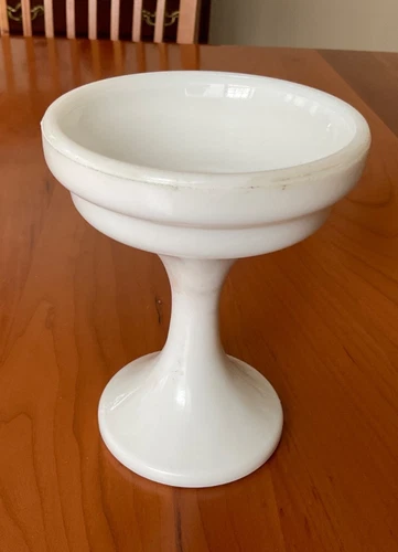 Westmoreland White Milk Glass Pedestal Fairy Lamp BASE ONLY
