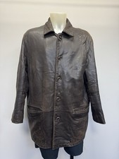 Men’s Vintage Guise Brown Leather Jacket XL