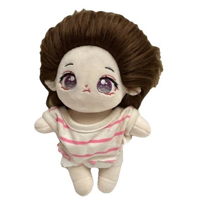 No attributes Cute Girl 20cm Plush Doll Dress up Stuffed Toy Anime 9 