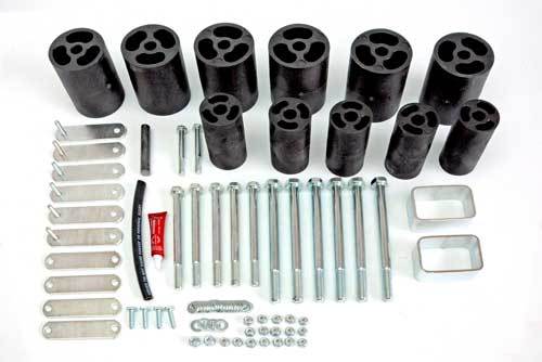 Body lift 3 pouces pour Jeep Wrangler YJ bva rehausse tout-terrain