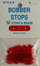 Red Fishing Weight Adjustable Depth Stop 50 Pack for Slip Float Fishing