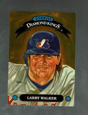 1993.  Donruss.  Diamond Kings.   Larry Walker     #DK-6