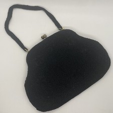 Vintage Beaded Purse Handbag Made In Japan Snap Closure Inner Small Pocket