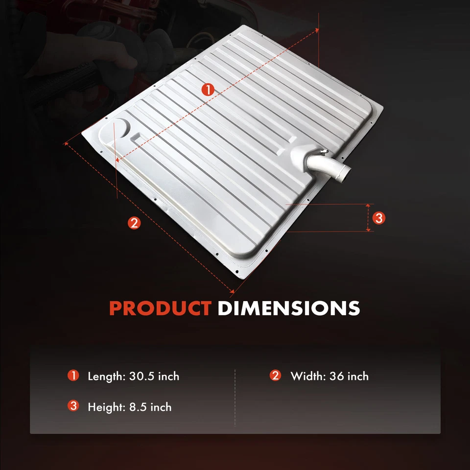 Tanque de combustible con tapón de drenaje para Ford Fairlane 1966-1969 Torino 1968-1969 V8 4,7 L Foto 4 de 4