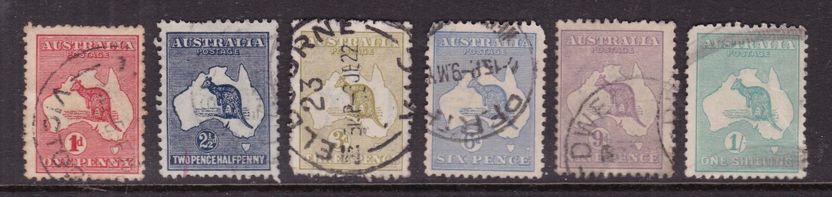 AUSTRALIA ^^^^ 1913 RARER #2 10 x6 KANGAROO CLASSICS$153.00@ ga