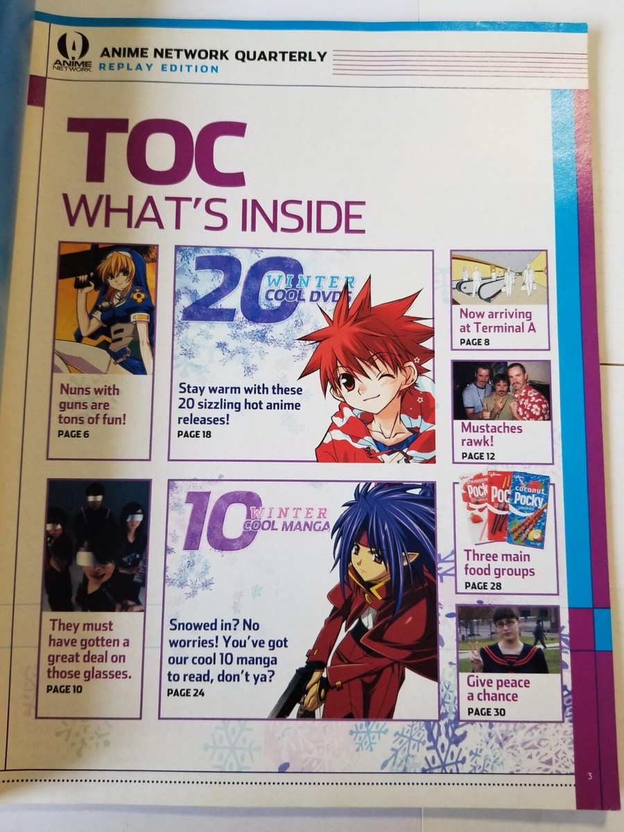 Anime Network Quarterly magazine (Suncoast) Replay Edition, Chrono