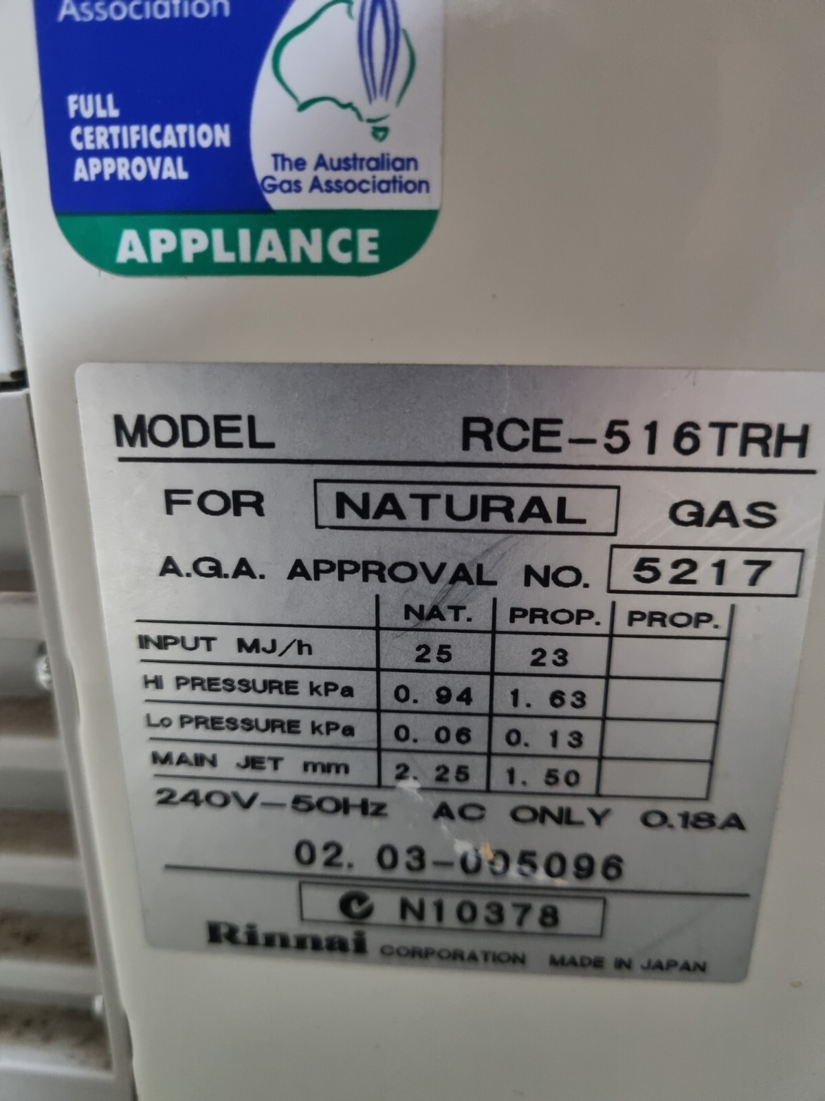 rinnai gas heaters eBay