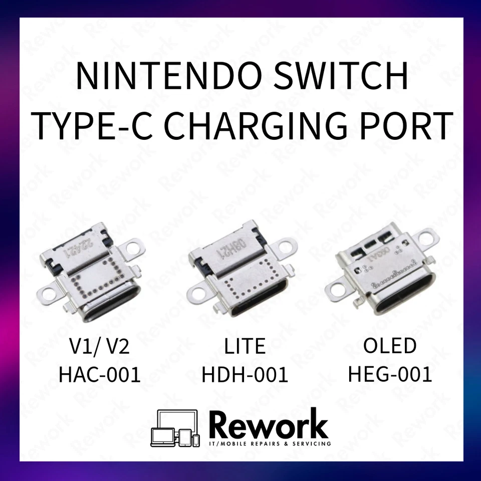 OEM Nintendo Switch Replacement USB Type-C Charging Port - Switch/ Switch Lite/ OLED