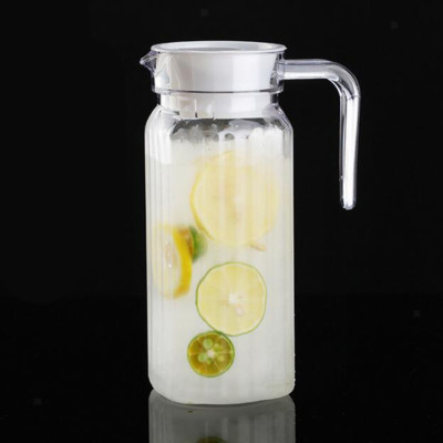 Wasserkrug Saftkrüge Krug Eistee Orange Milch gestreift Wasserkocher 800ml