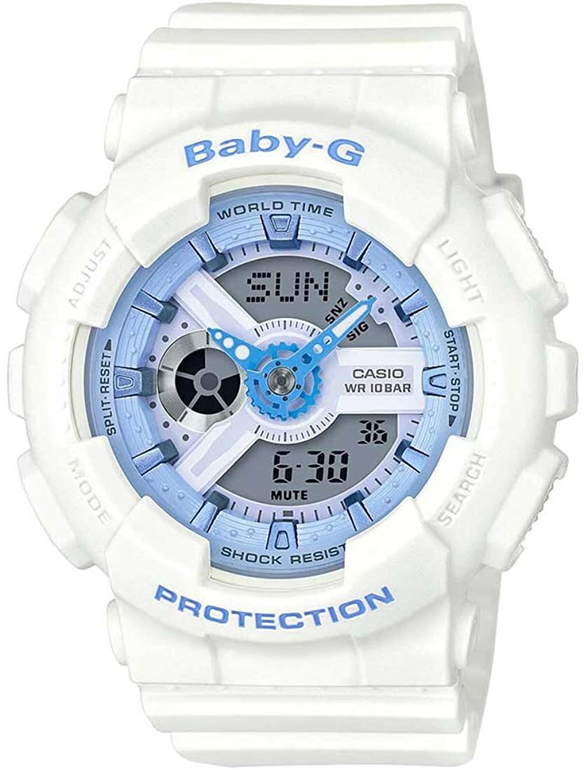 Casio BABY-G SHOCK BA110BE-7A Light Blue & White Analog Digital