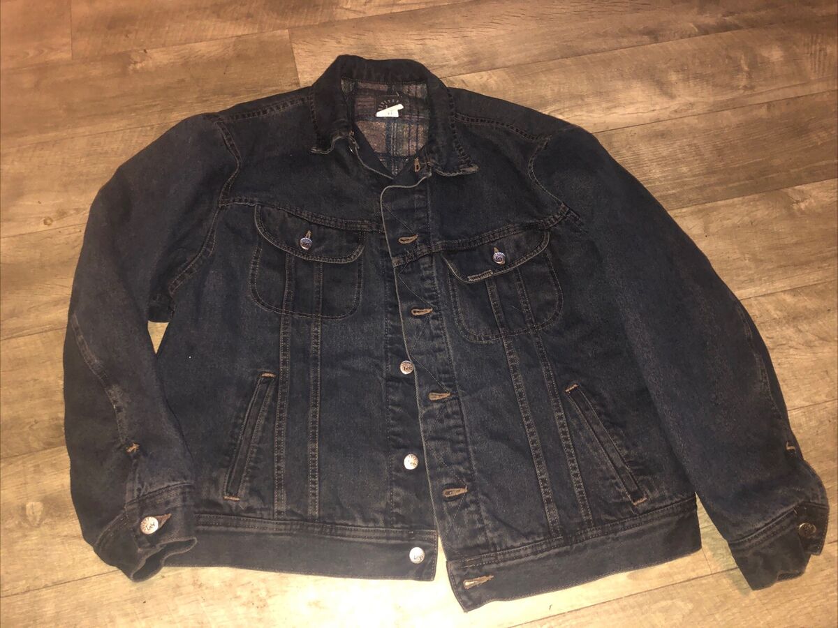 Vintage Lee Riveted Black Label Blanket Lined Denim Jacket Vintage Lee Riveted Black Label Blanket Lined Denim Jacket