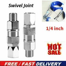 2pcs 1/4 Inch Stainless Steel Swivel Joint for Airless Paint Sprayer Gun Hose