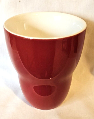 Starbucks Red & White Coffee Mug Cup Aida 2008 8oz Discontinued Double Wall