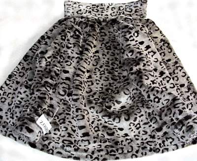 SCHNEELEOPARD Pelzjacke Webpelz silber grau schwarz 46 Fell