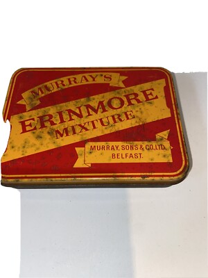 murray's erinmore mixture tobacco tin Vintage Murrays Erinmore Mixture Tobacco Tin, Irish Tobacco Tin