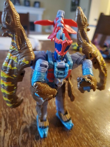 1999 Hasbro Transformers Dinobots Deluxe Heroic Maximal Striker Stegosaurus - Picture 3 of 7