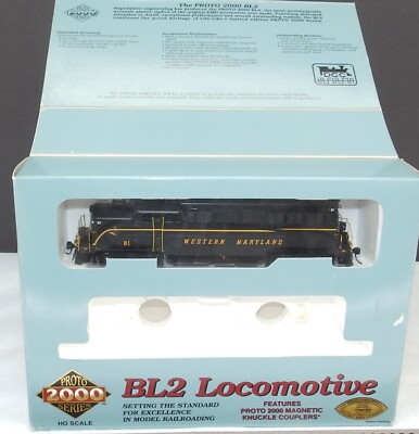 Life Like Proto 2000 Series BL2 Locomotive Western Maryland 81 H0 gebraucht