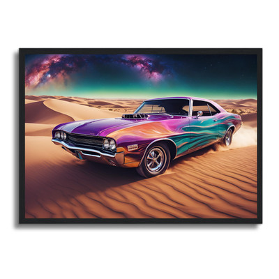 Auto Poster gerahmtes Wandbild Fahrzeug Man Cave Bild A4 - A1 Wohndeko Design