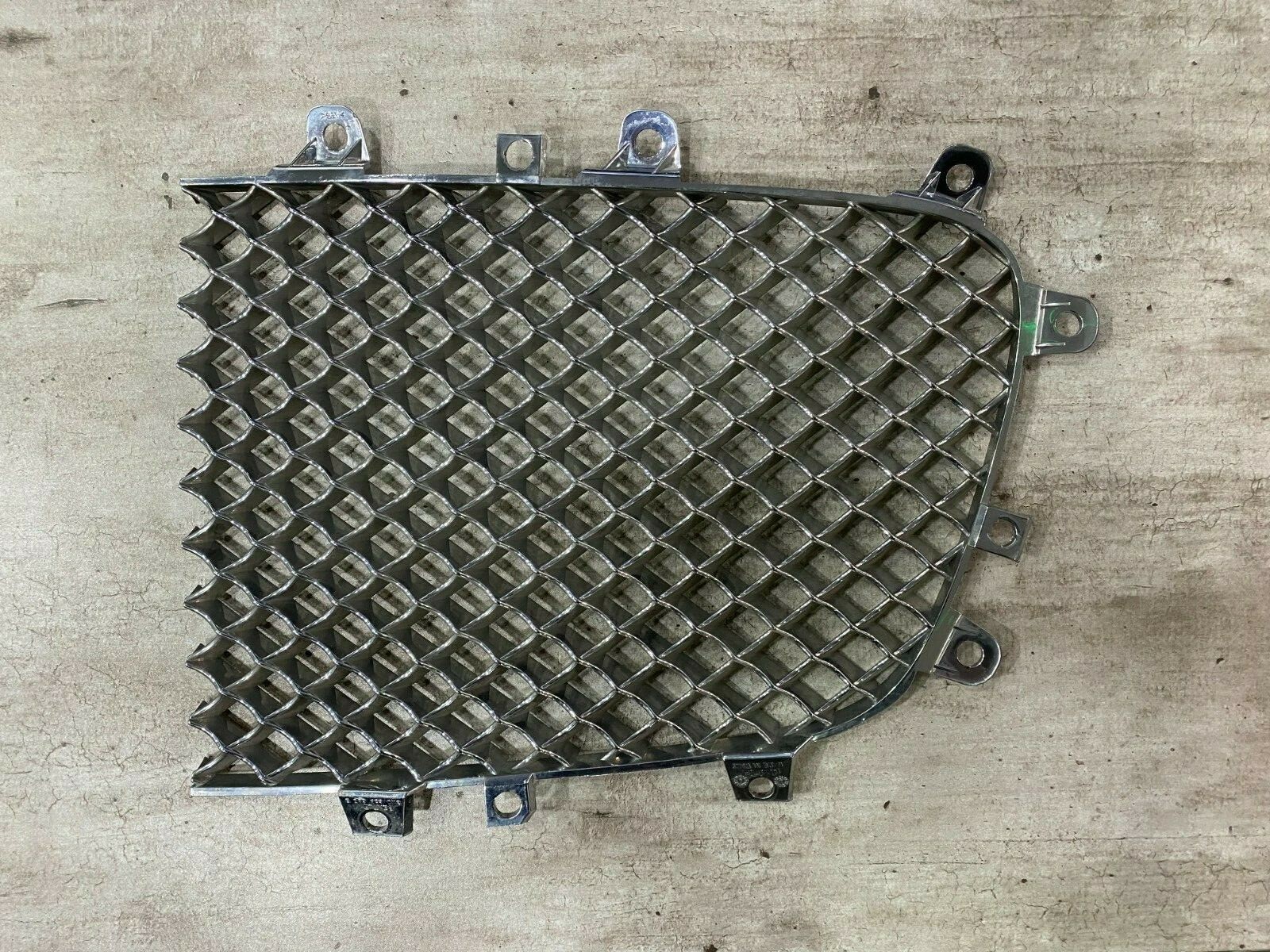 09-12 Bentley Continental GT GTC FS OEM Grille Bright Chrome Mesh Insert Left