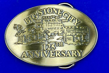 Big Stone City 125Th Aniversary 2010 Commemorative Celebration Belt Buckle