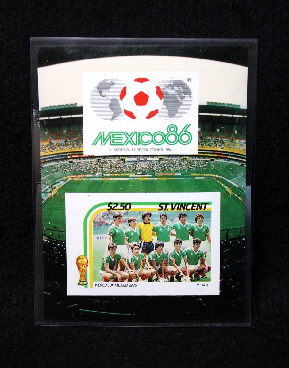 St Vincent FIFA World Cup Mexico 1986 Collectors Mini Stamp Sheet
