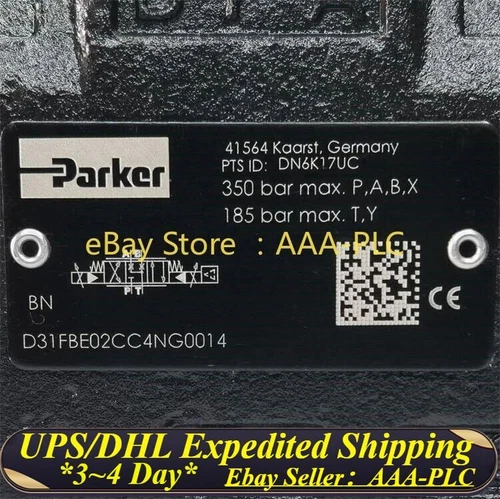 Expedited Shipping Parker D31FBE02CC4NG0014 proportional valve