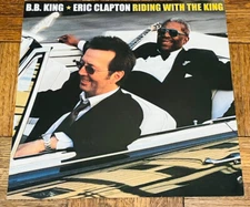 B.B. KING & ERIC CLAPTON RIDING WITH THE KING 2-SIDED PROMO POSTER FLAT USED
