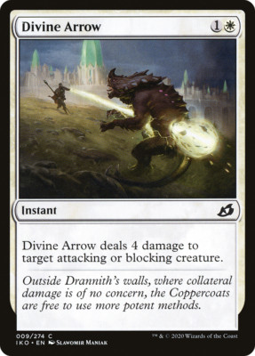 x4 Divine Arrow IKO MTG Ikoria 9/274 COMMON M/NM 4x