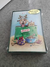 Gary Patterson Xmas  "Adopted Handle with Care" Cat Dog Holiday Greeting Cards 