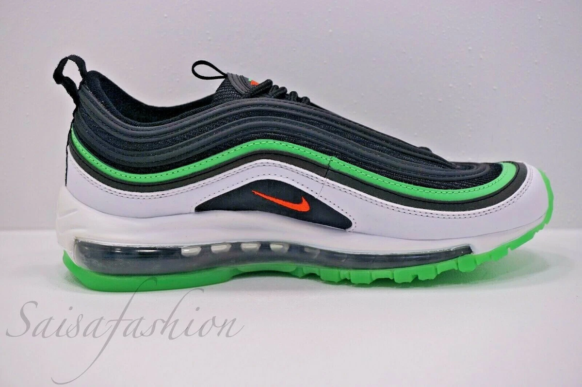 Nike Air Max 97 GS Black Green CI4427 001 Glow In The Dark Size 5Y