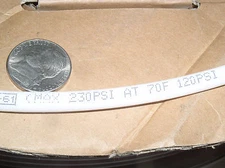 3 FT 1/4 INCH OD .165 ID PE POLYETHYLENE FOOD GRADE TUBING LLDPE NSF-61 230 PSI