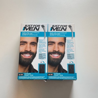 Just For Men Bart & Schnurrbart Farbe Schwarz M55 - 2er pack