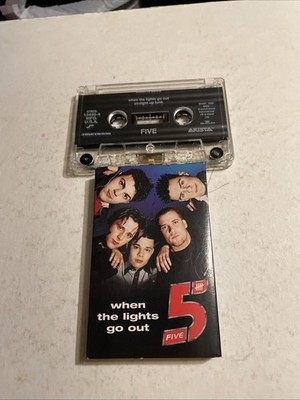 5 Five ~ When the Lights go out ~ Cassette Tape