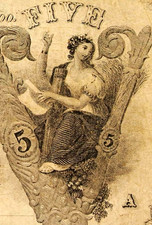 TN $5 JONESBORO The East Tennessee Bank Knoxville  Jan. 1, 1855 Haxby TN-55 G98a