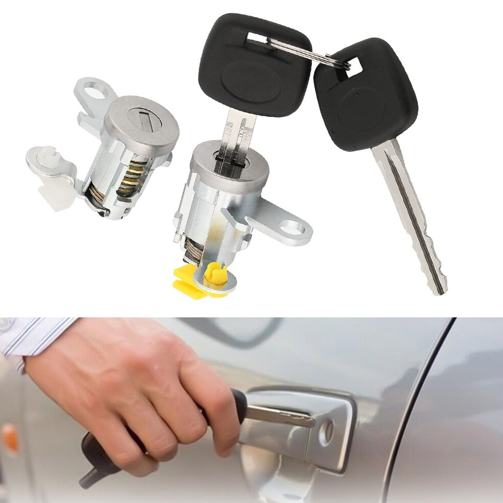 Fit For 1995-2004 Toyota Tacoma Door Lock Cylinder Set Kit with Keys Front Pair