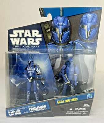 Star Wars The Clone Wars Senate Commando Captain & Senate Commando Hasbro