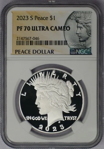 2023-S Peace Silver Dollar - NGC PF 70 Ultra Cameo