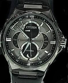 Citizen Attesa BU0060-09H Triple Calendario Fase Lunar Eco-Drive Titanio - Imagen 2 de 2