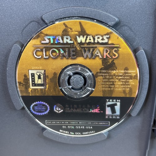 Nintendo GameCube - Star Wars the Clone Wars - Repro Case/No Manual - Tested