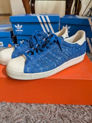 adidas Superstar 80S Blue/White Low Top Lace Up Men s Sneakers S81326