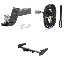 CURT Class 3 Tow Package Trailer Hitch, Wiring, Ball Mount - 13429, 55245, 45154